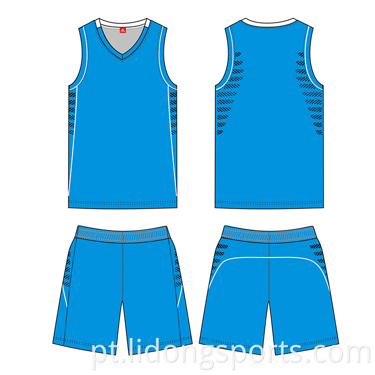 Design de uniforme de basquete em malha de impressão